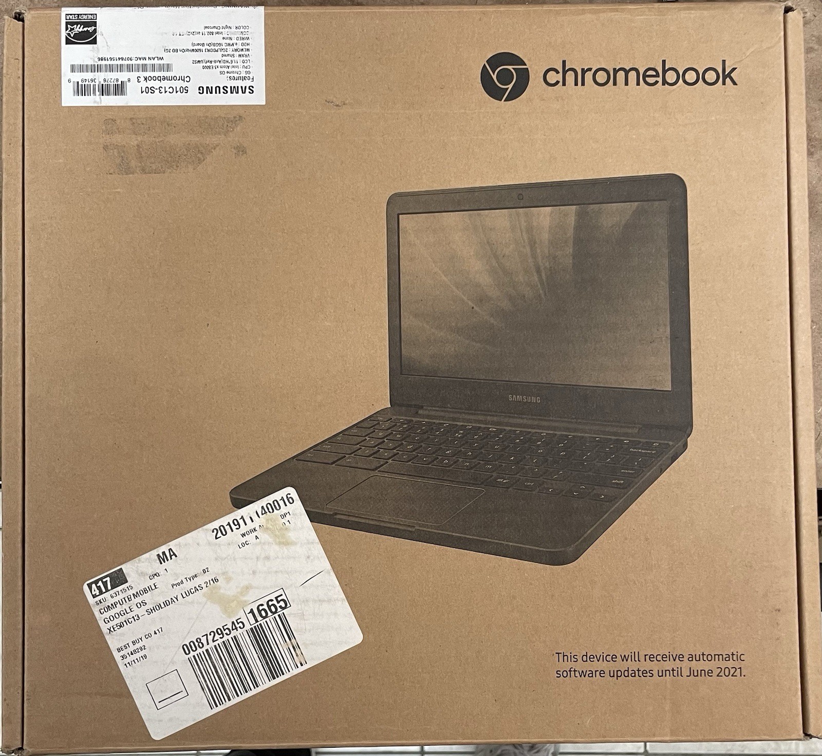 Samsung Chromebook 3 11” Display, 2GB RAM, 16GB- Parts Only – Not Working