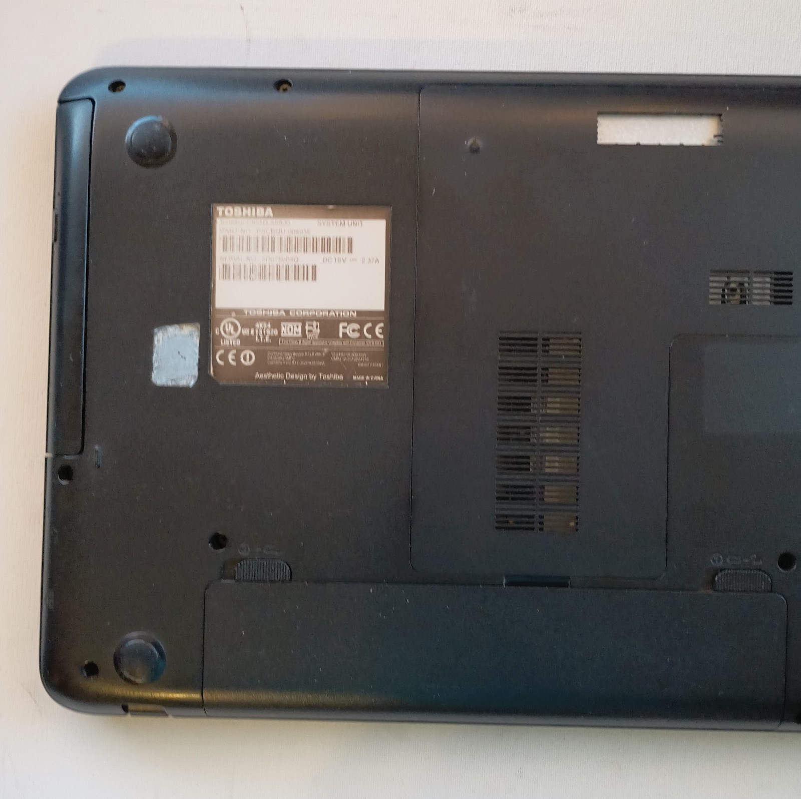 Used Toshiba Satellite Laptop Non Working Parts Only Scrap