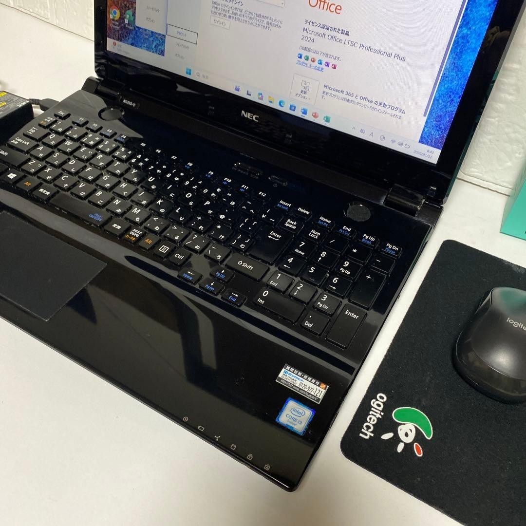 NEC LAVIE Laptop PC Windows 11 Pro 64-bit Core i3-6100U SSD 128GB Used Japan