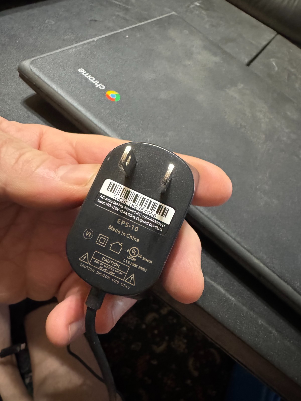 Lenovo Chromebook 100e 2nd Gen Black w/power cord Parts Not Working w/free ship!