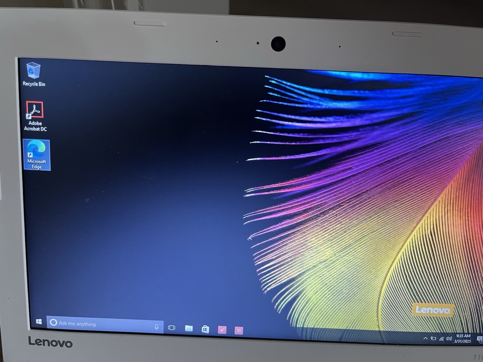 Nice Working Condition Lenovo IdeaPad 110s – 11IBR 11.6″ White w/ Power Cord,