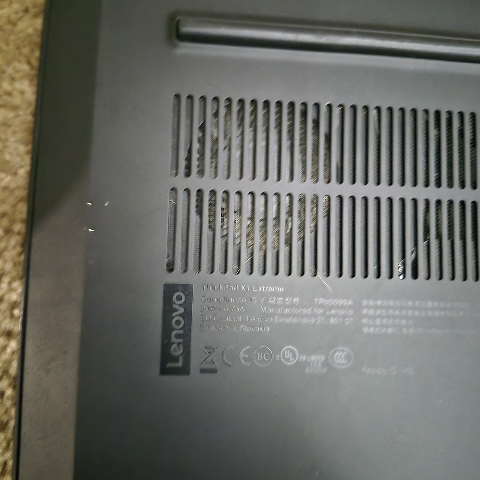 Lenovo ThinkPad X1 Extreme Gen 1 | i7-8850H | 32GB RAM | GTX 1050 Ti | 512GB SSD