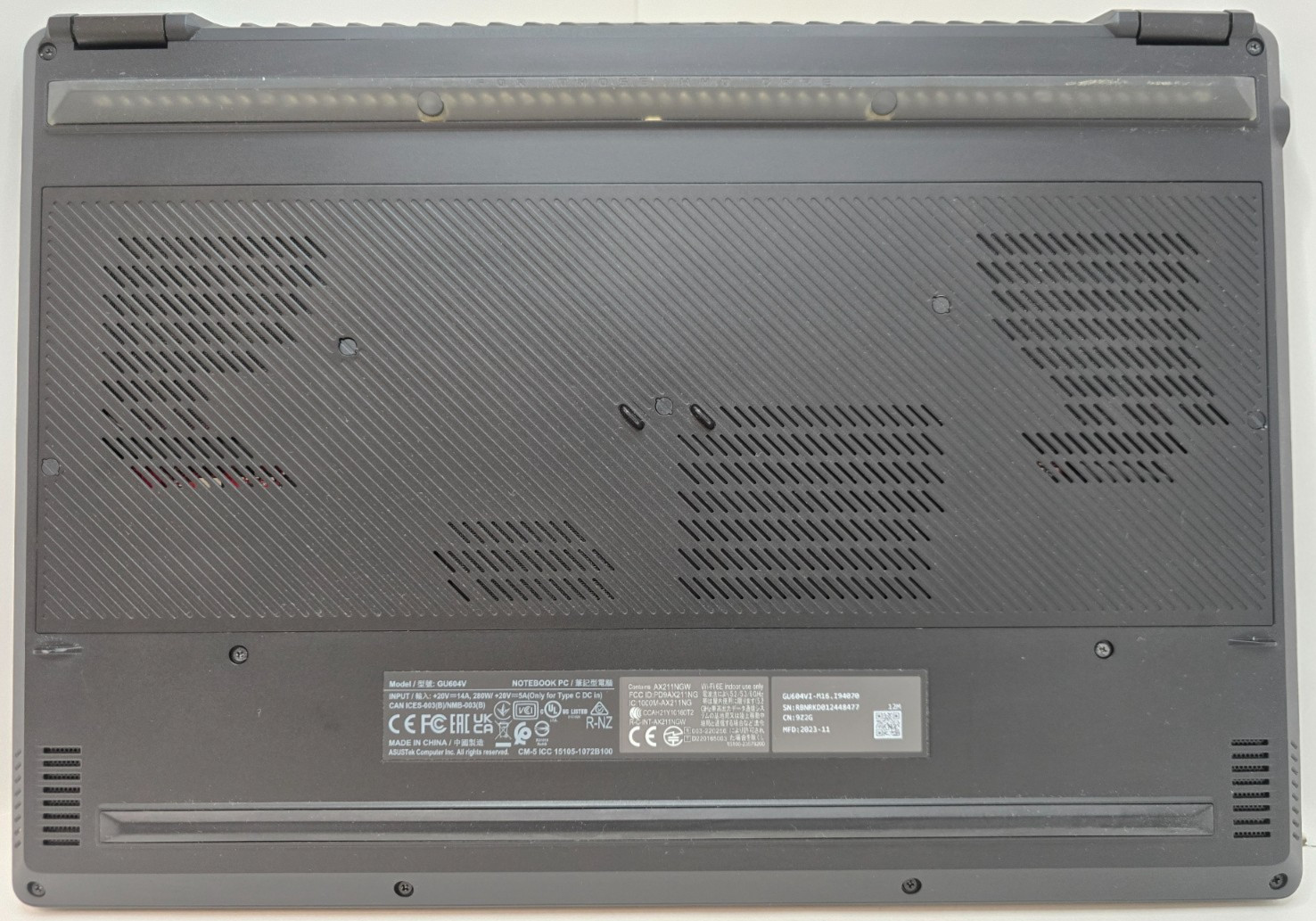 ASUS ROG M16 16″ i9-13900H 14C, 16GB, 1.5 TB SSD, RTX 4070, WQXGA 240HZ