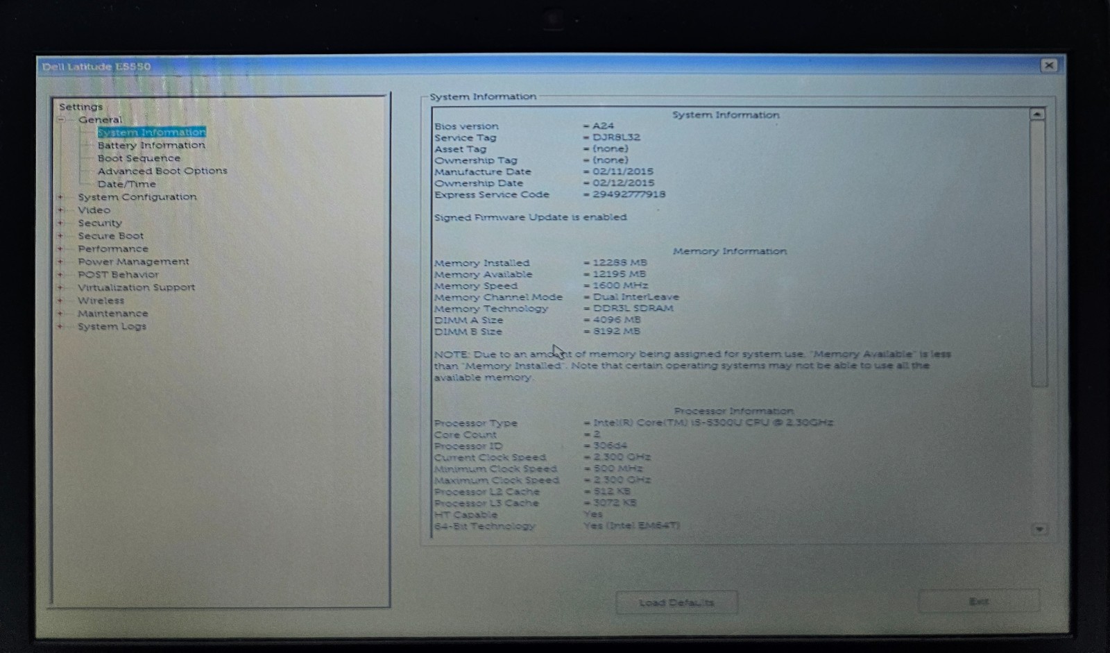 Dell Latitude E5550 15.6″ Laptop Intel Core i5-5300U 12GB RAM NO HD/OS (FL)