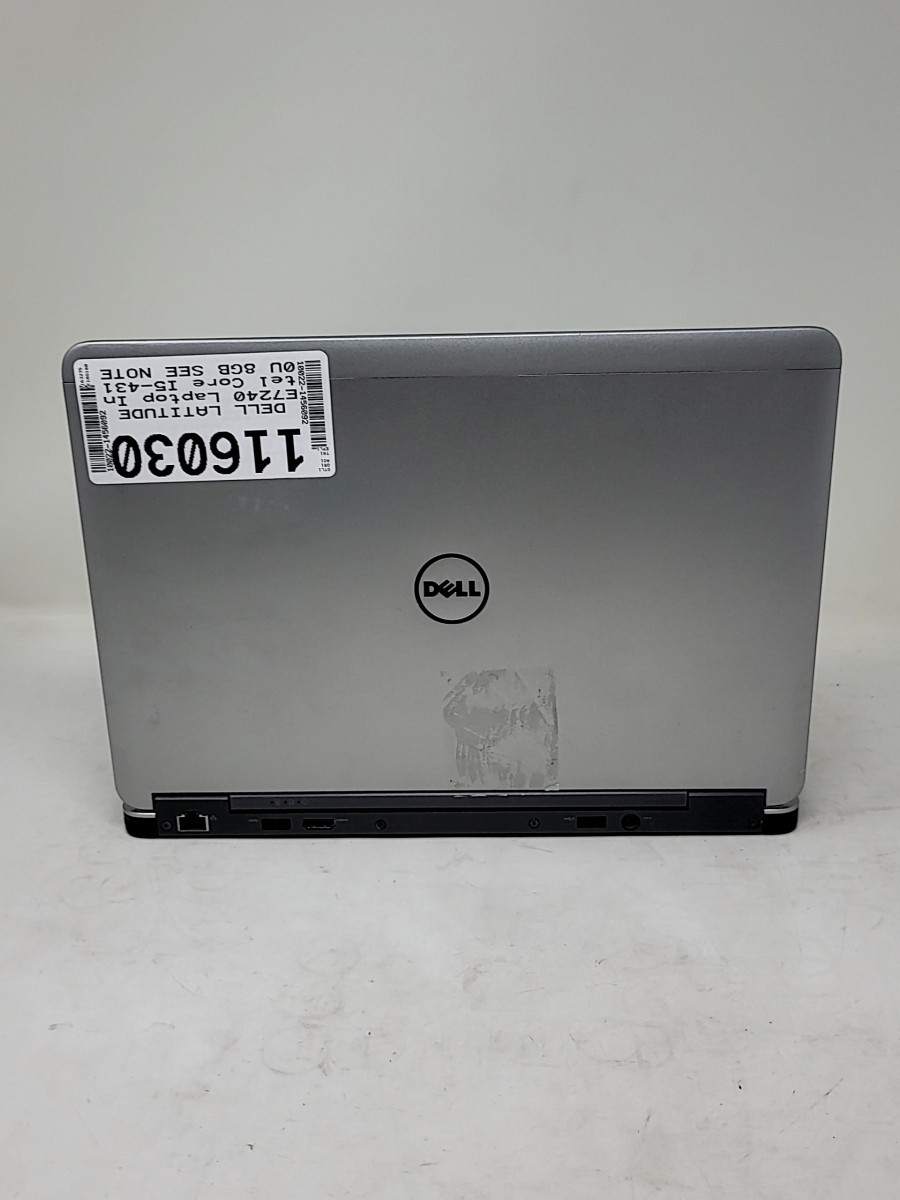 DELL LATITUDE E7240 Laptop Intel Core I5-4310U 8GB SEE NOTES