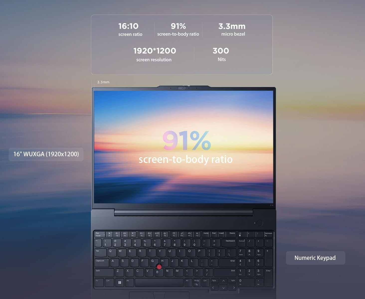 Lenovo ThinkPad 16.0″ 1920×1200 AMD Ryzen 5 230 16GB RAM 1TB SSD Windows 11 Pro