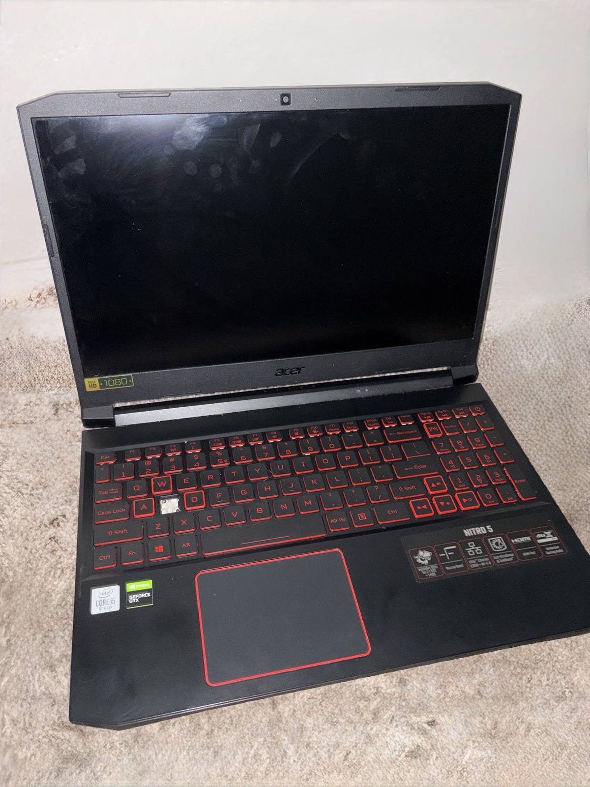 Acer Nitro 5 Gaming Laptop 15.6in i5 NVIDIA GeForce GTX 1080p Webcam