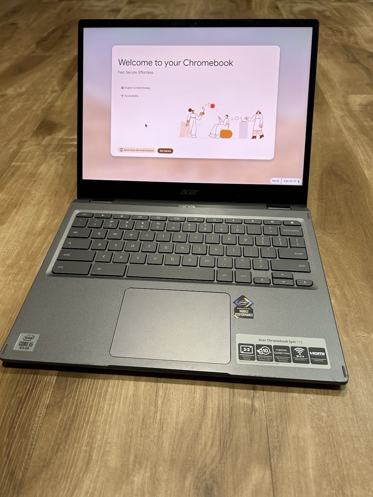 Acer Chromebook Spin 713 CP713-2W 13.5″ (256GB SSD, Intel Core i5 10th Gen