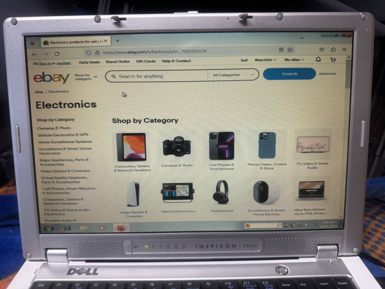 Dell Inspiron 700m, 12.1 TFT, Win7pro, 80GB,, 2GB, DVD-RW, Wifi. #002