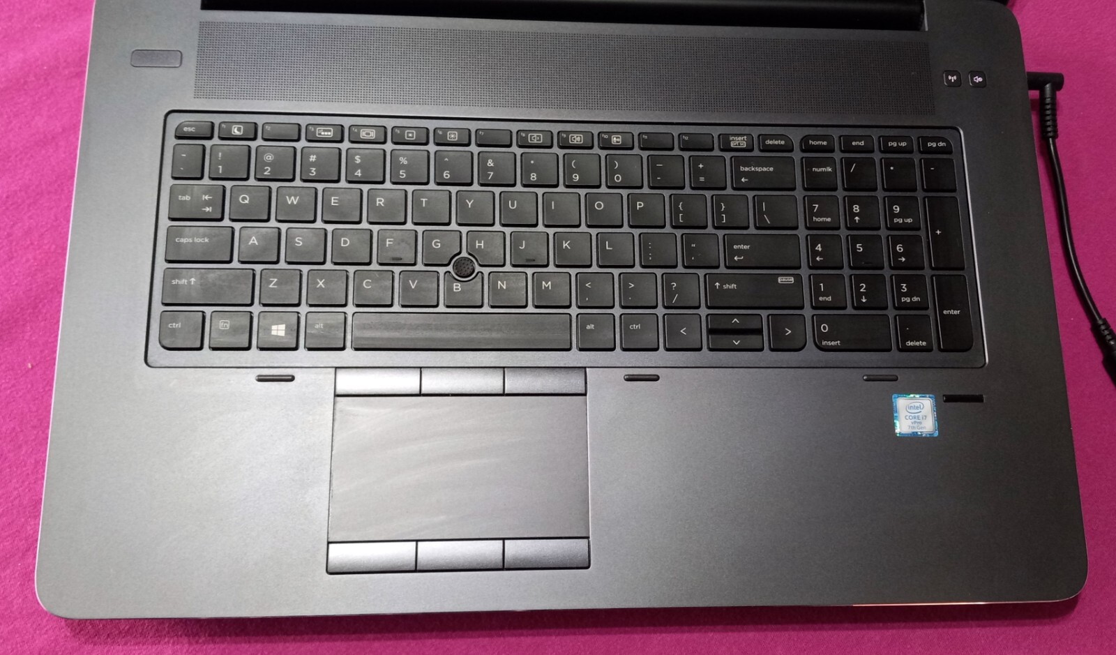 HP ZBook 17 G4 laptop I7-7820HQ 2.9-3.9Ghz 16GB/512GB NVIDIA P3000 1771Mhz AX200