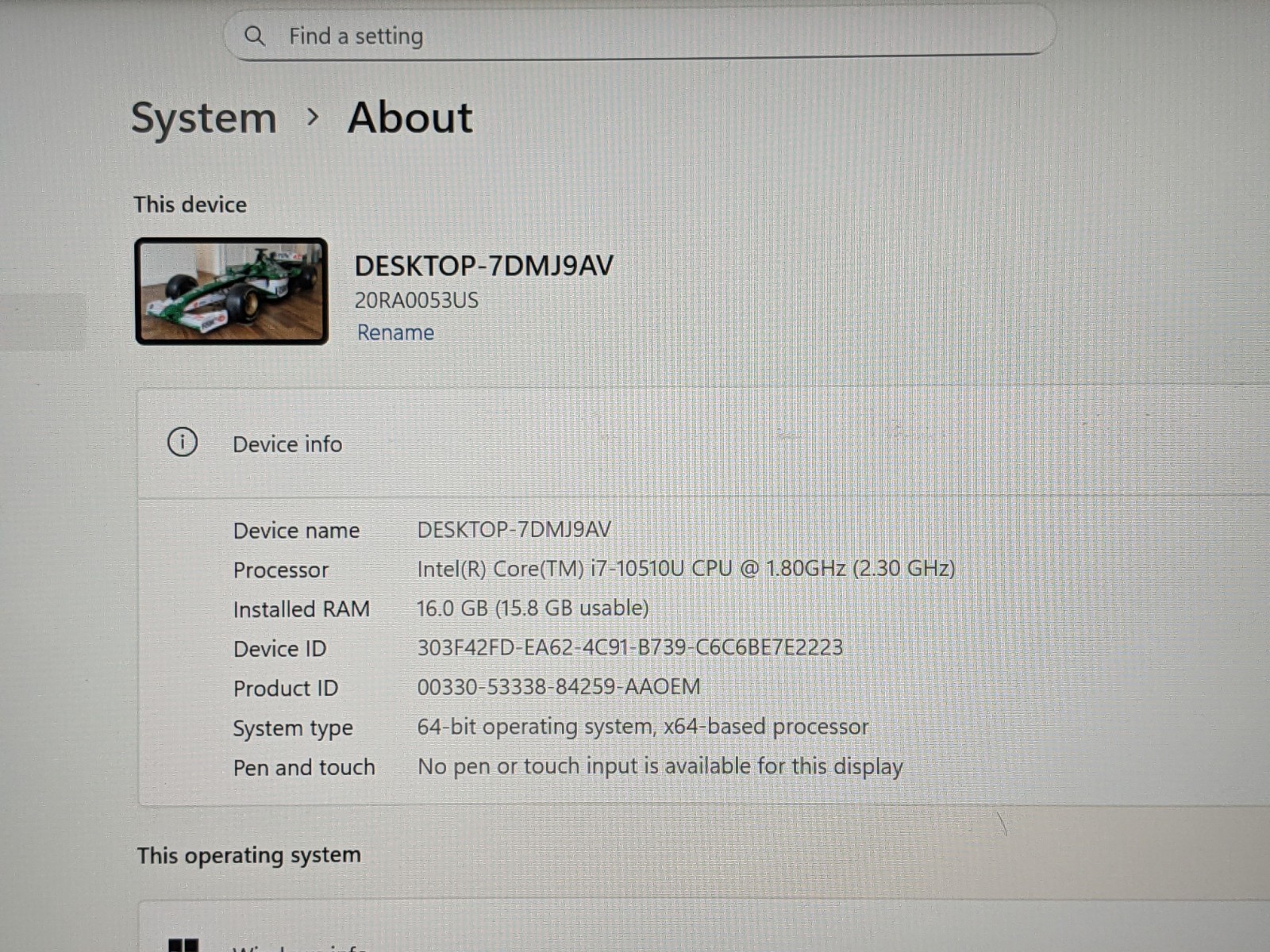 Lenovo ThinkPad E14 14″ FHD Core i7-10510U 1.8GHz 16GB 256GB SSD W11Pro +Charger