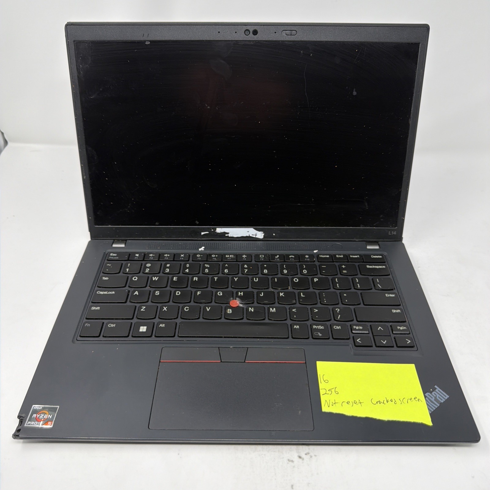 Lenovo ThinkPad L14 Gen 3 Ryzen 5 Pro 5675U 16GB 256GB SSD 14″ FHD -READ-
