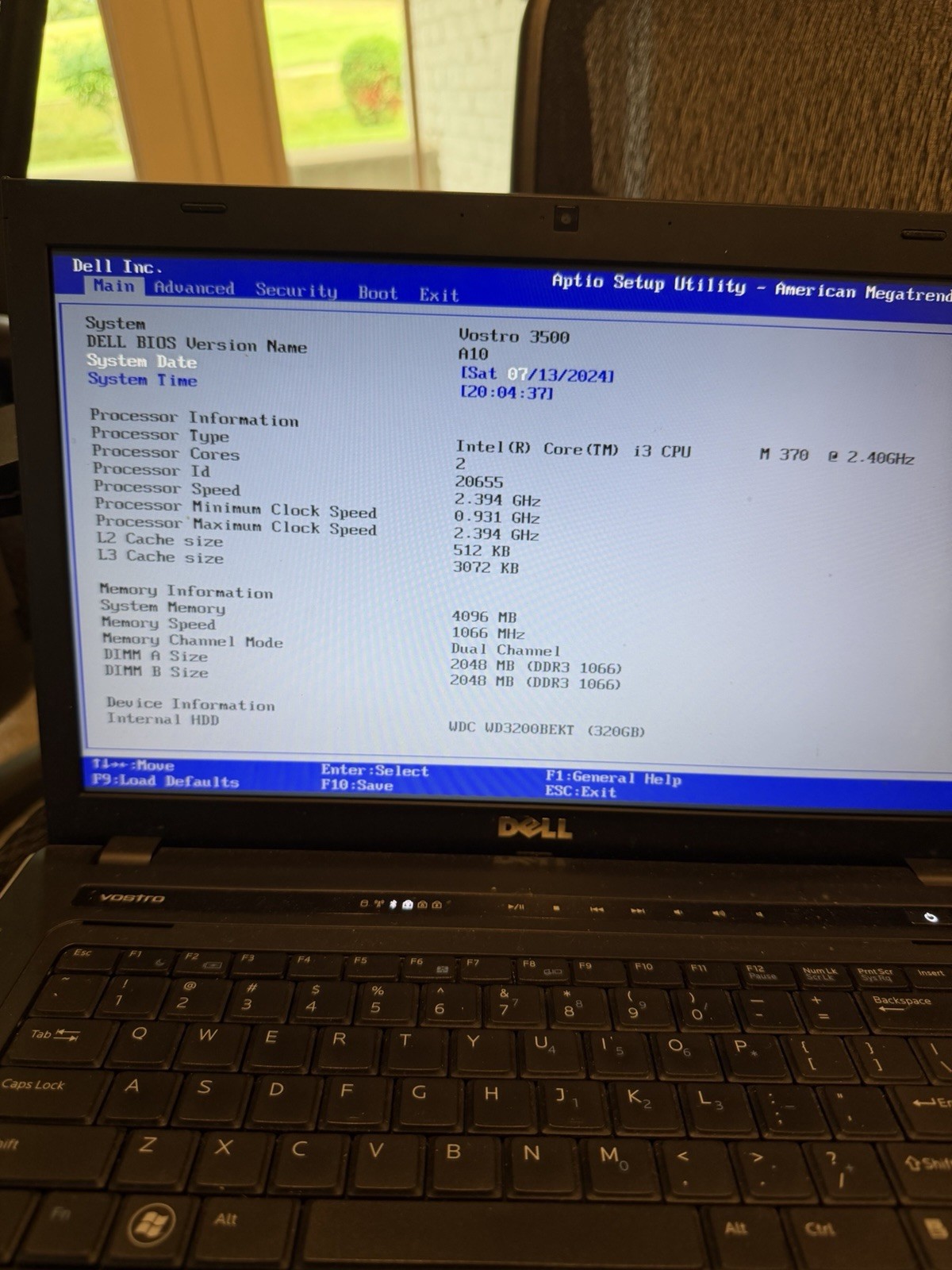 Dell Vostro 3500 15.6” Intel Core i3 – M370 4GB RAM 2.4 GHz NO HDD | NO BATTERY