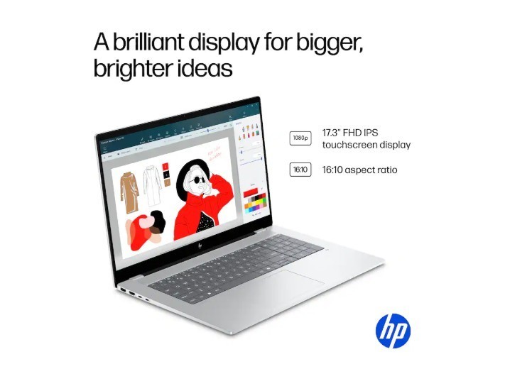 HP OmniBook X Intel Core Ultra 7 256V 16GB Memory 1TB NVMe SSD 17.3″ Touch W11H
