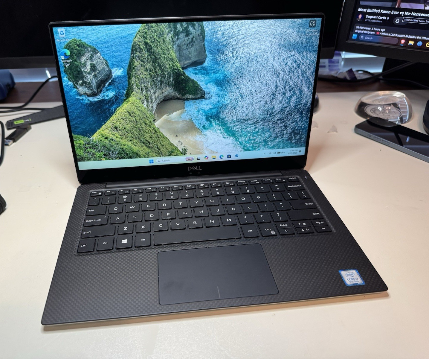 Dell XPS 13 9370 13″ i7-8550U 16GB DDR4 RAM 1TB SSD Win11 UHD 620 Silver