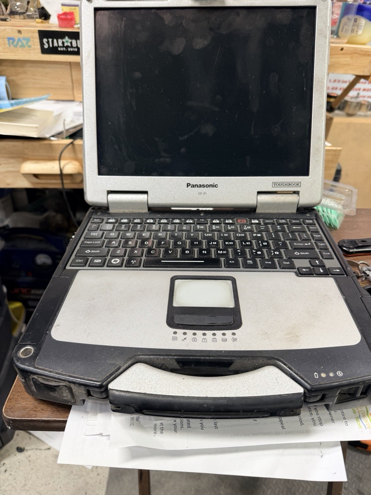 Panasonic Toughbook CF-31 Rugged 13.1in Laptop AMD Athlon Windows 7 Pro Charger