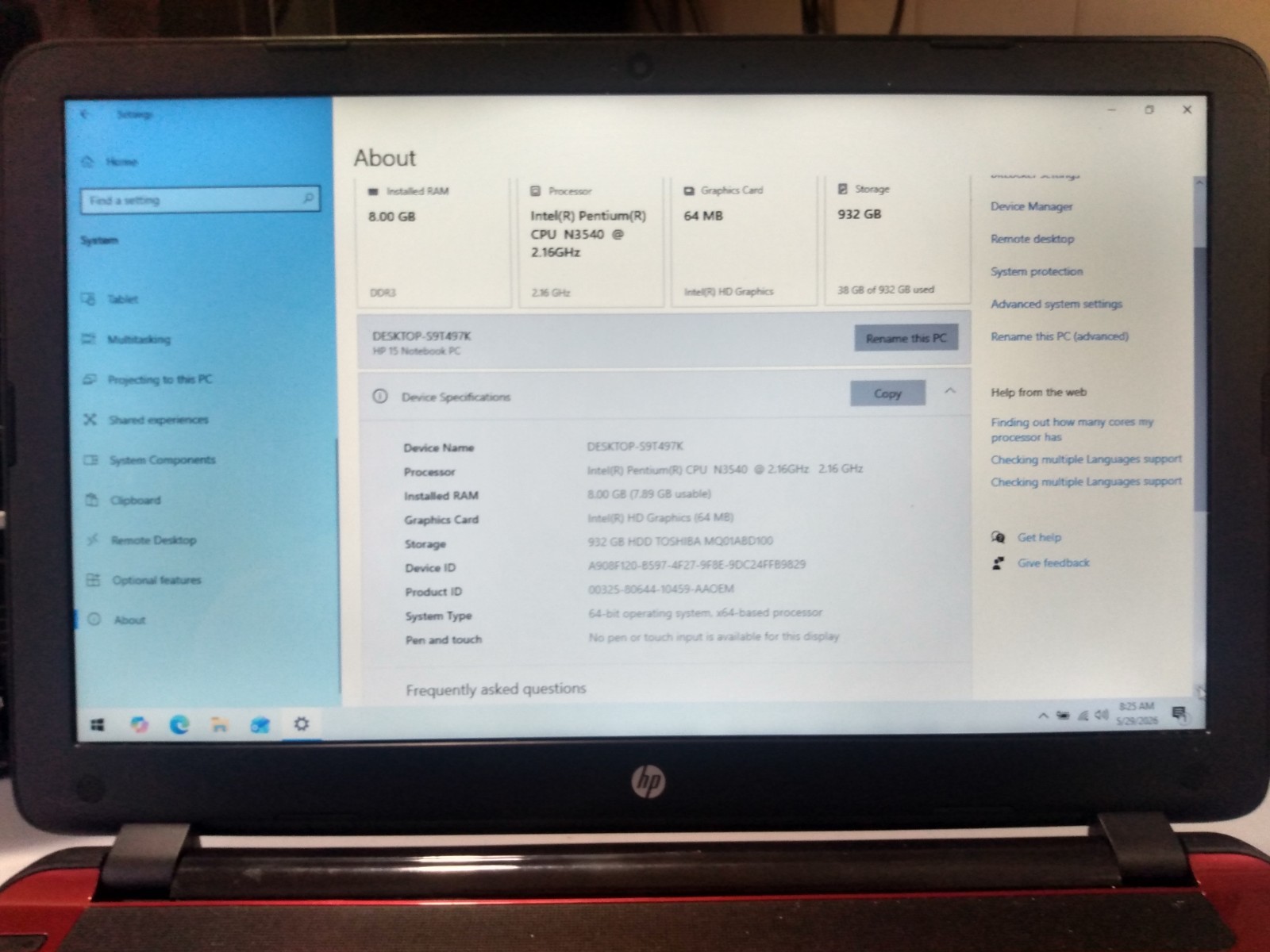 Hp 15 f272wm windows 10 laptop