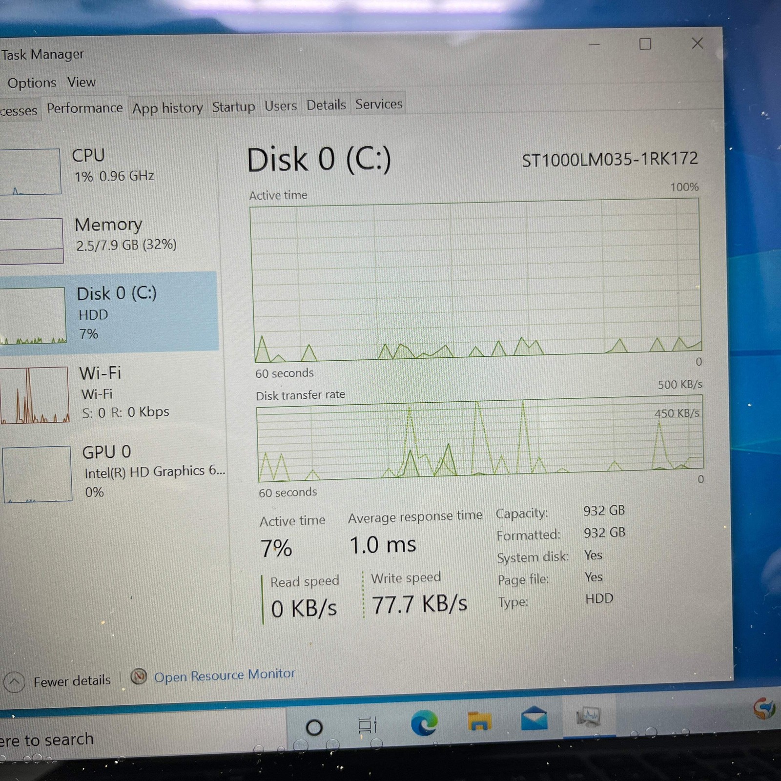 Dell Inspiron 98M8E83 15.6″ i7-7500U 2.7GHz 8GB RAM 1TB HDD