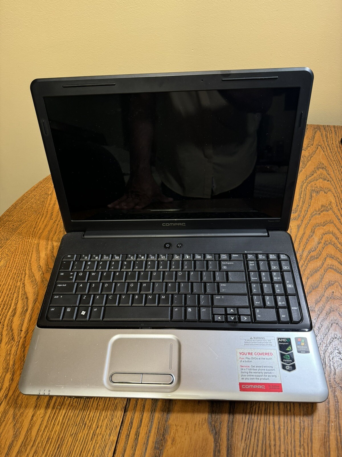 Compaq Presario CQ60-419WM, AMD Sempron @2.1GHz, 3GB RAM, No HDD/OS, Read