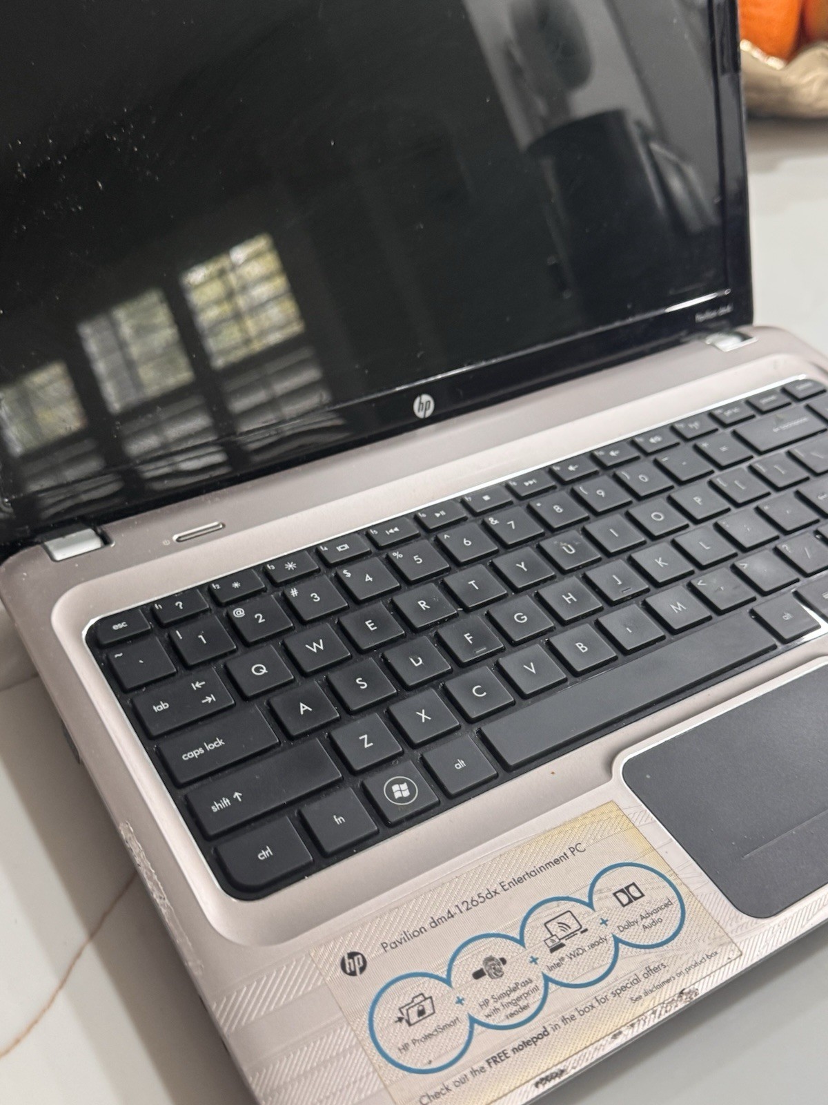 HP Pavilion dm4-1265dx Intel Core i5 14″ Windows 7 Silver Webcam Fingerprint