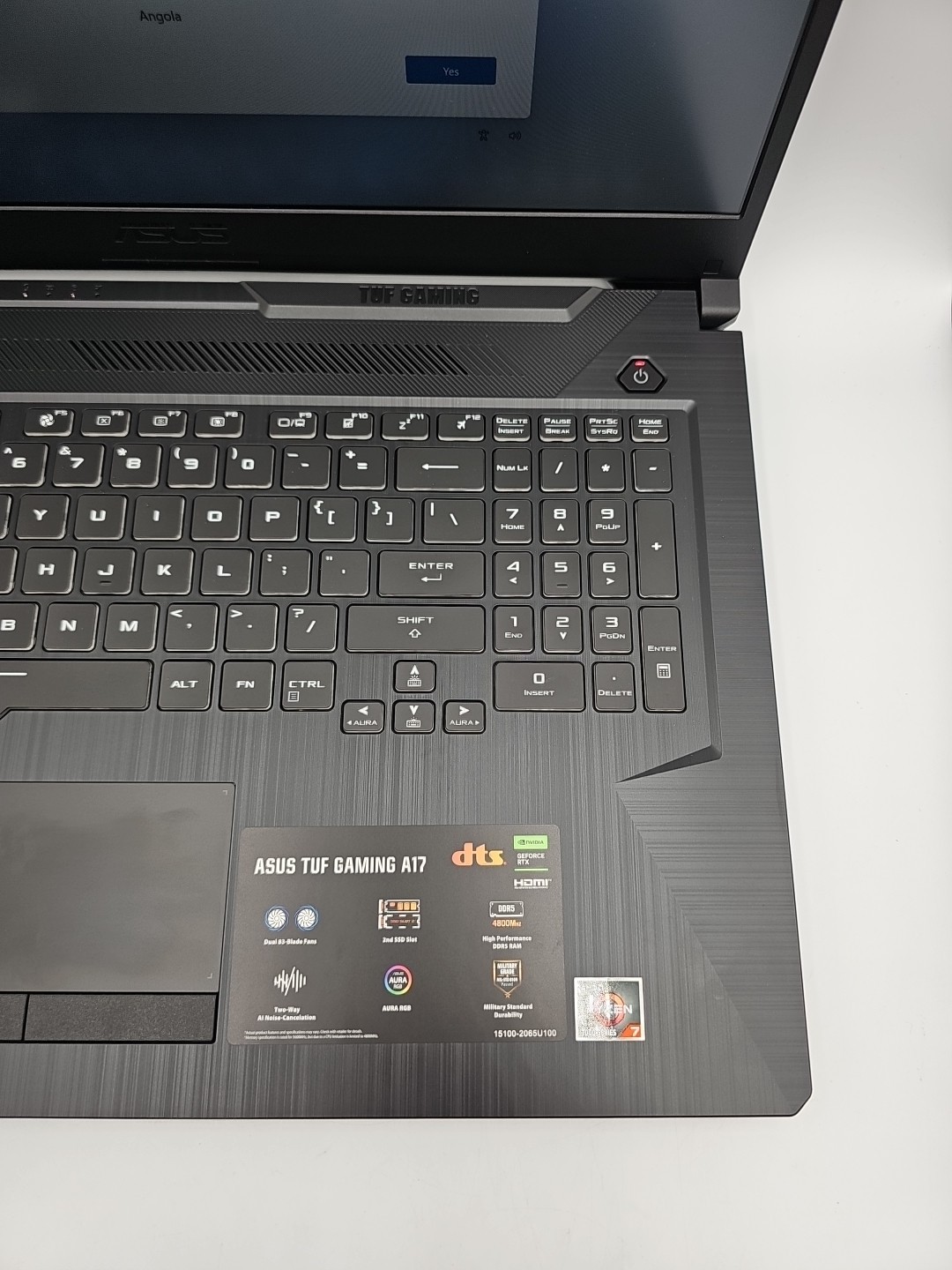 ASUS TUF Gaming A17 (FA706NFR) Ryzen 7 7435HS 8GB 512GB SSD GeForce RTX 2050