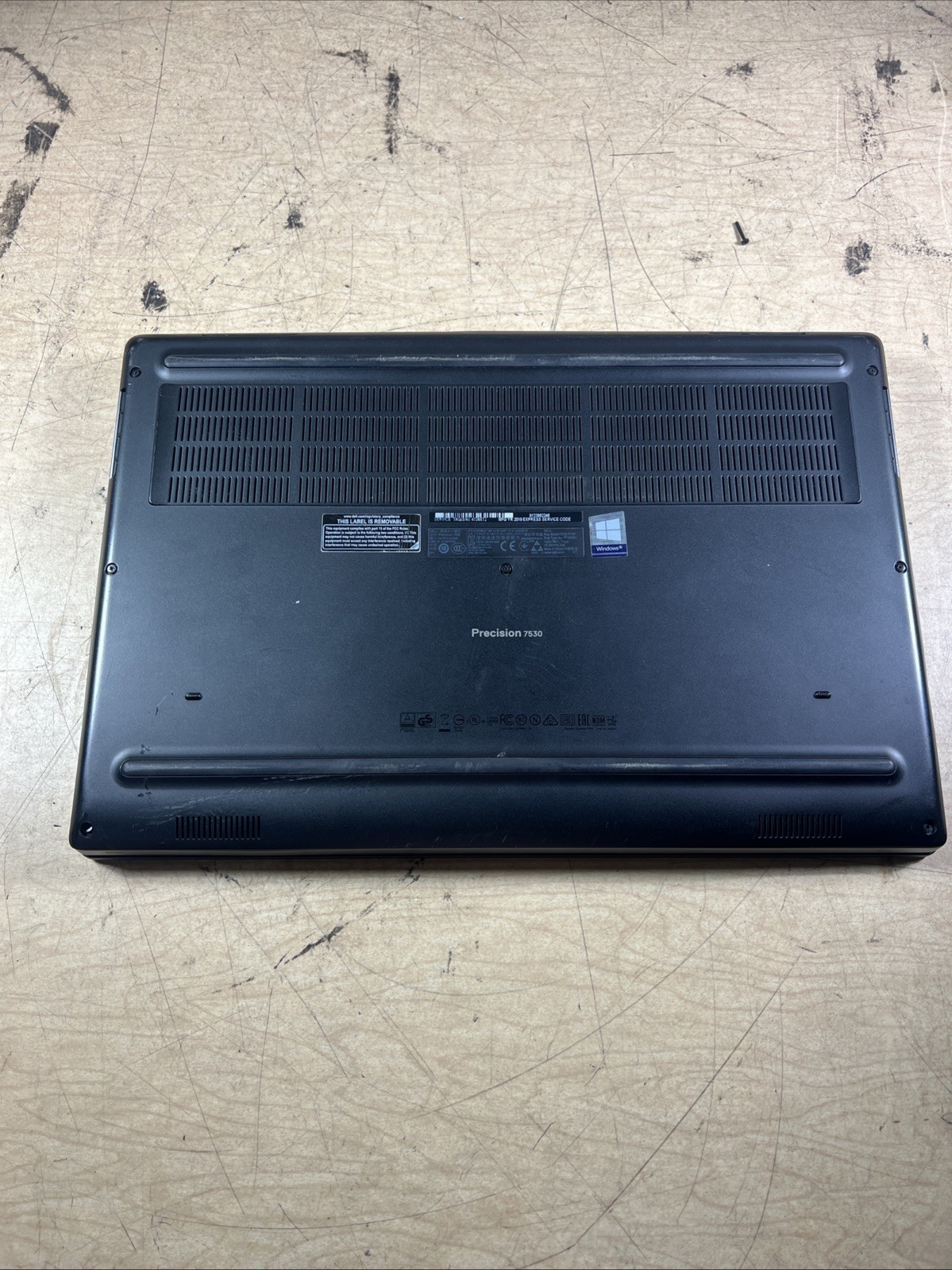 DELL PRECISION 7530 INTEL CORE I7-8850H 2.60GHZ 16GB RAM **NO HD/ NO CADDIE