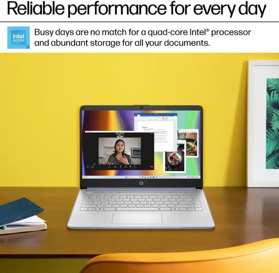 2025 HP 14 Student Laptop,Intel Processor N150,UpTo 16GB 384GB +Win 11 Pro