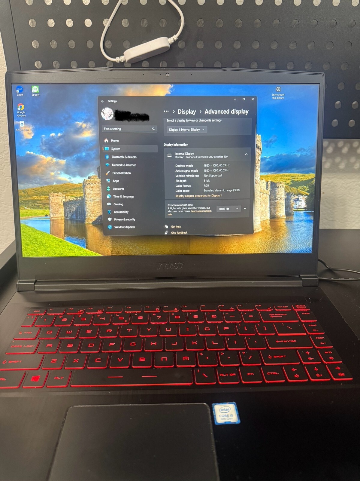 Used, Great Condition: GF63 (Intel® 8th Gen / GeForce® GTX 10 series)