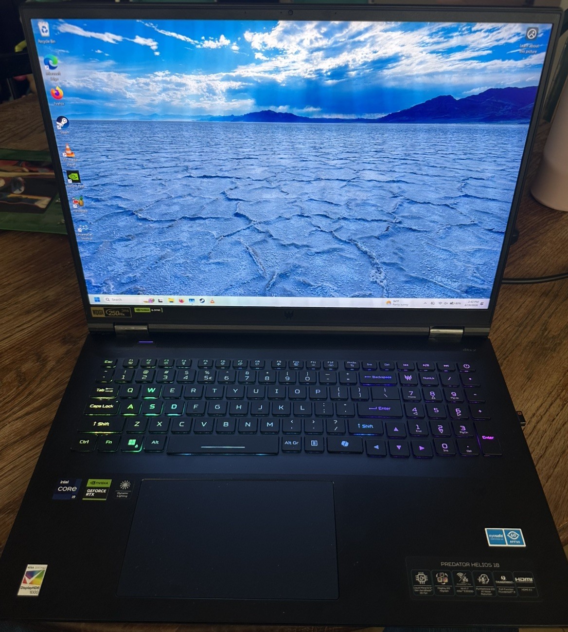 Acer Predator Helios 18” Gaming Laptop, 250Hz, RTX 4090, I9-14900HX, 32GB, 1TB