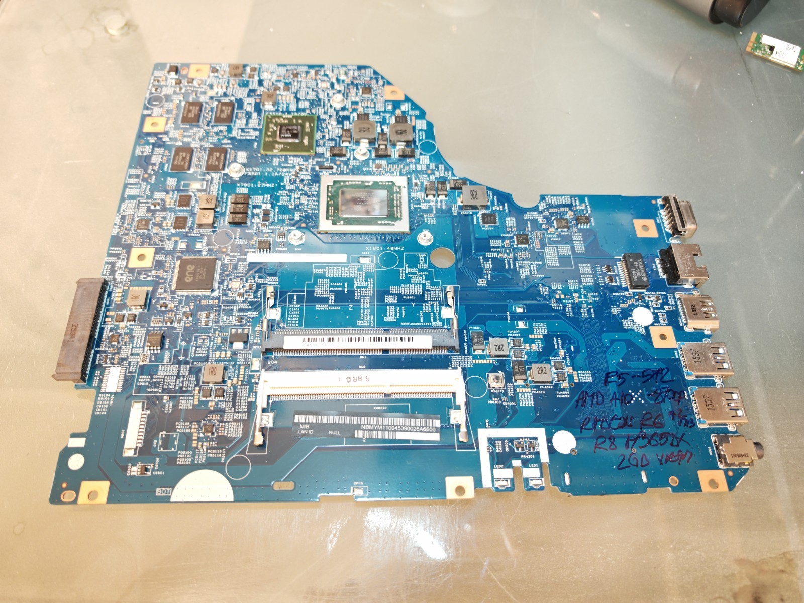 ACER E5-752 E5-722 MOTHERBOARD AMD A10-8700P R8 M365DX 2GB 448.04Y02.0031 #