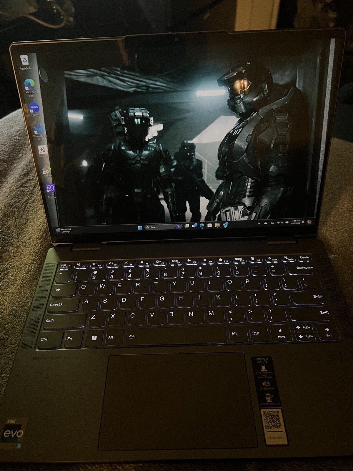 Lenovo Yoga 7i 2.2K Touch 2-in-1 14″ Laptop 8GB RAM 500GB SSD Intel i5-1235U