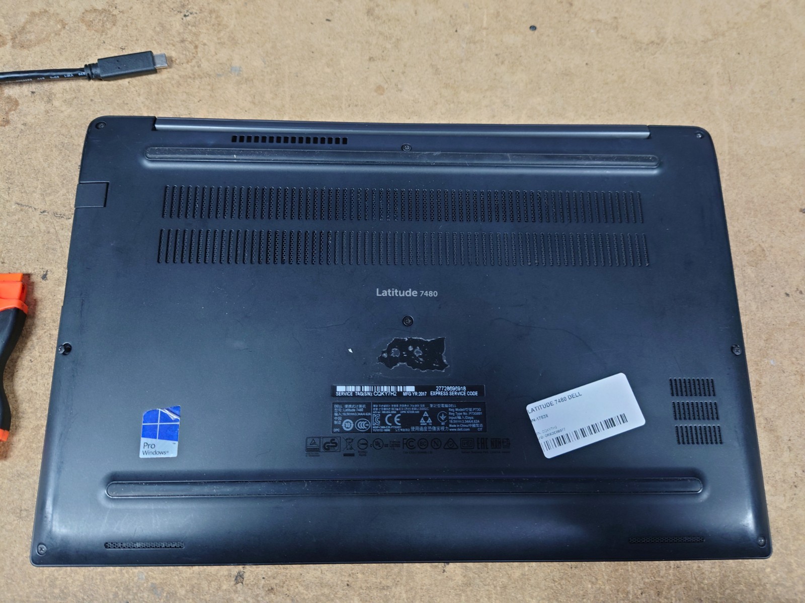 Dell Latitude 7480 14″ FHD i7-7600U 16GB RAM No OS