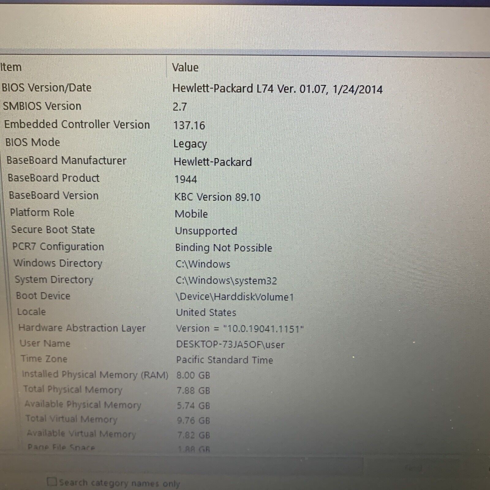 HP ProBook 440 G1 Intel Core i5-4200M 2.50GHz 4GB 320GB WIND 10