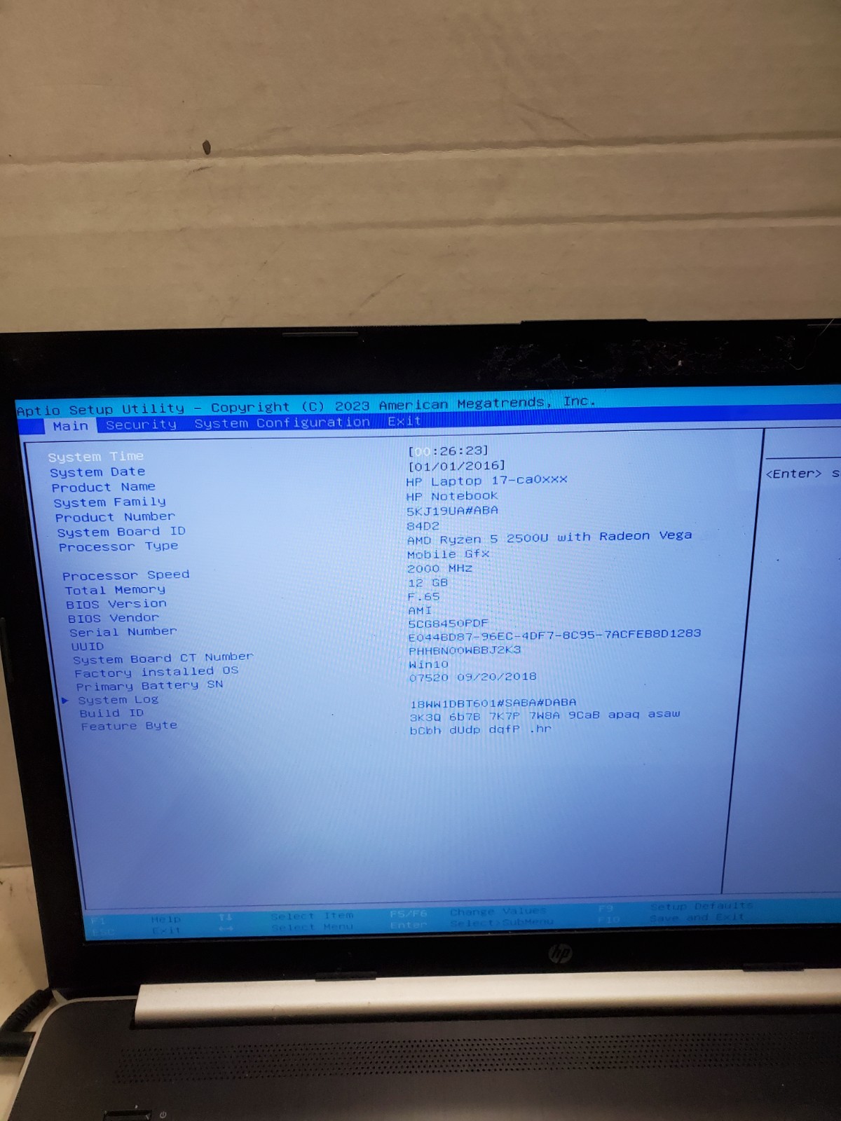 HP Laptop 17-ca0064cl Ryzen 2500U 12GB RAM No SSD/OS! #69
