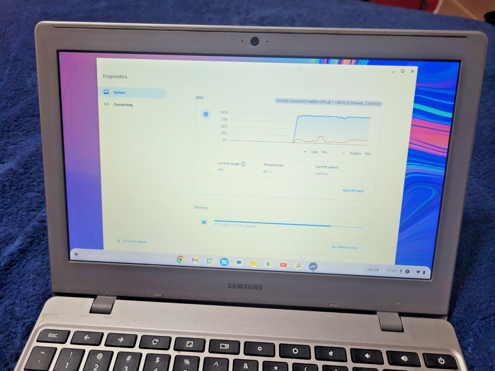SAMSUNG XE310XBA K01US Chromebook 4 11.6″ Intel Celeron N4000 4GB32GB