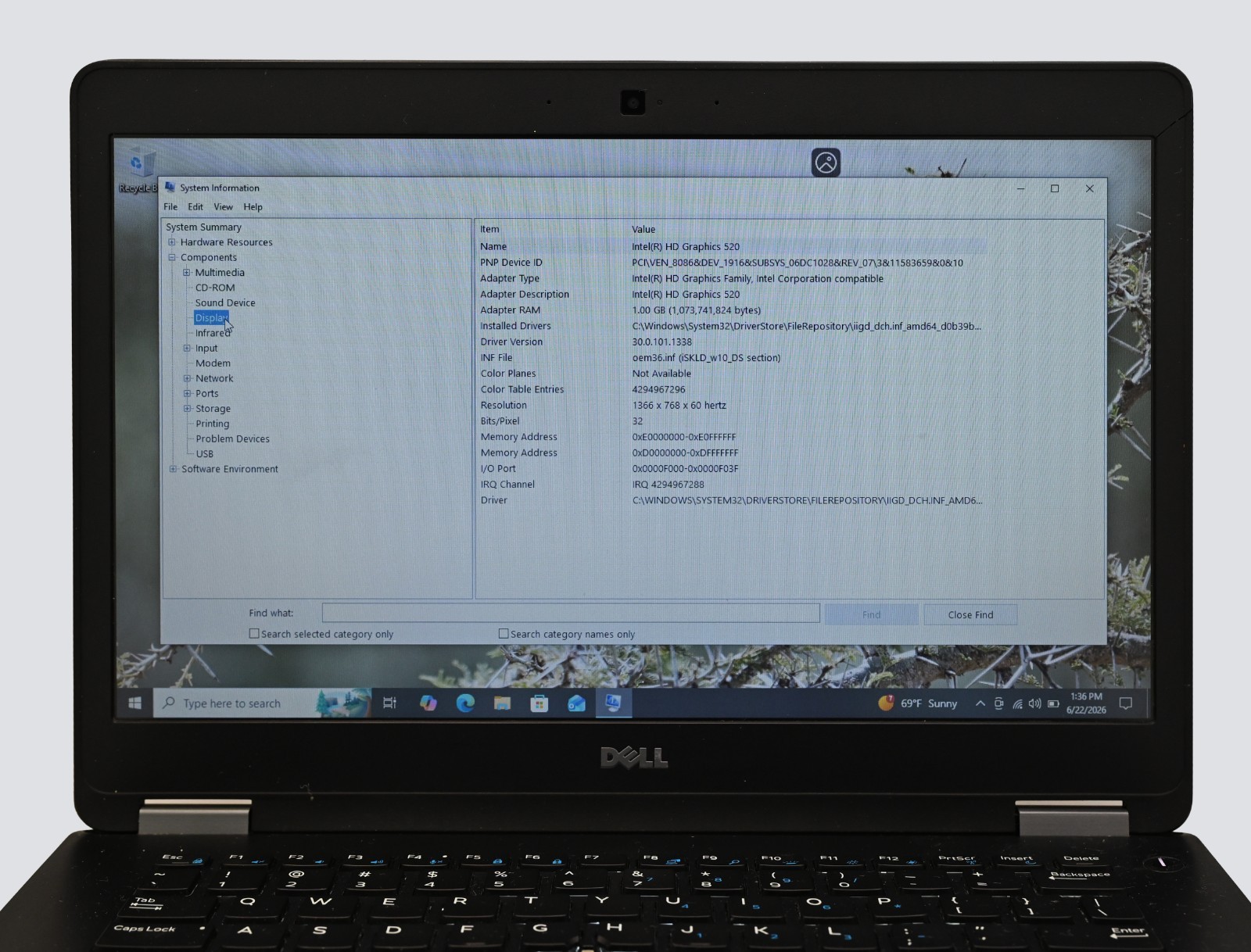 Dell Latitude E7470 i7-6600U 2.6GHz 16GB RAM 128GB SSD – Windows 10 Pro
