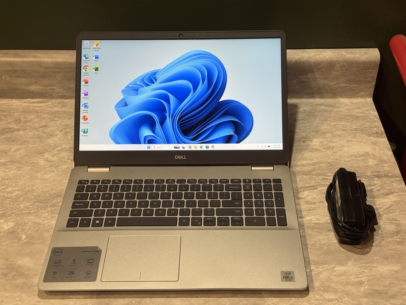 Dell Inspiron 5593 15.6″ Laptop Intel I5-1035G1 16gb RAM 128gb SSD 500gb HDD W11