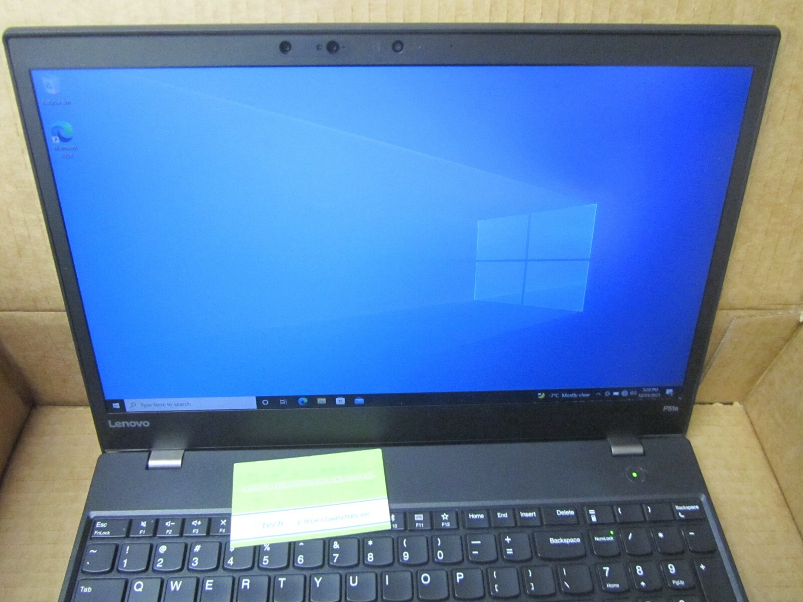 20HCS0BW00 ThinkPad P51s i7-7600U 16GB 512GB SSD 15.6″ FHD QUADRO M520 2GB Win10