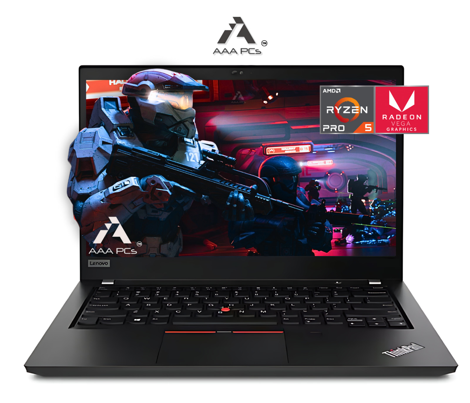 Lenovo AMD Ryzen 5 PRO 14″ Gaming Laptop 16GB RAM 512GB SSD RADEON RX Windows 11
