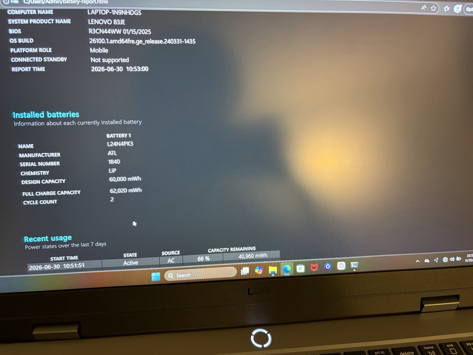 RTX 5050 Lenovo loq Ai-powered Laptop I7-13650hx | 16gb | 1tb SSD 15.6 IPS 144hz