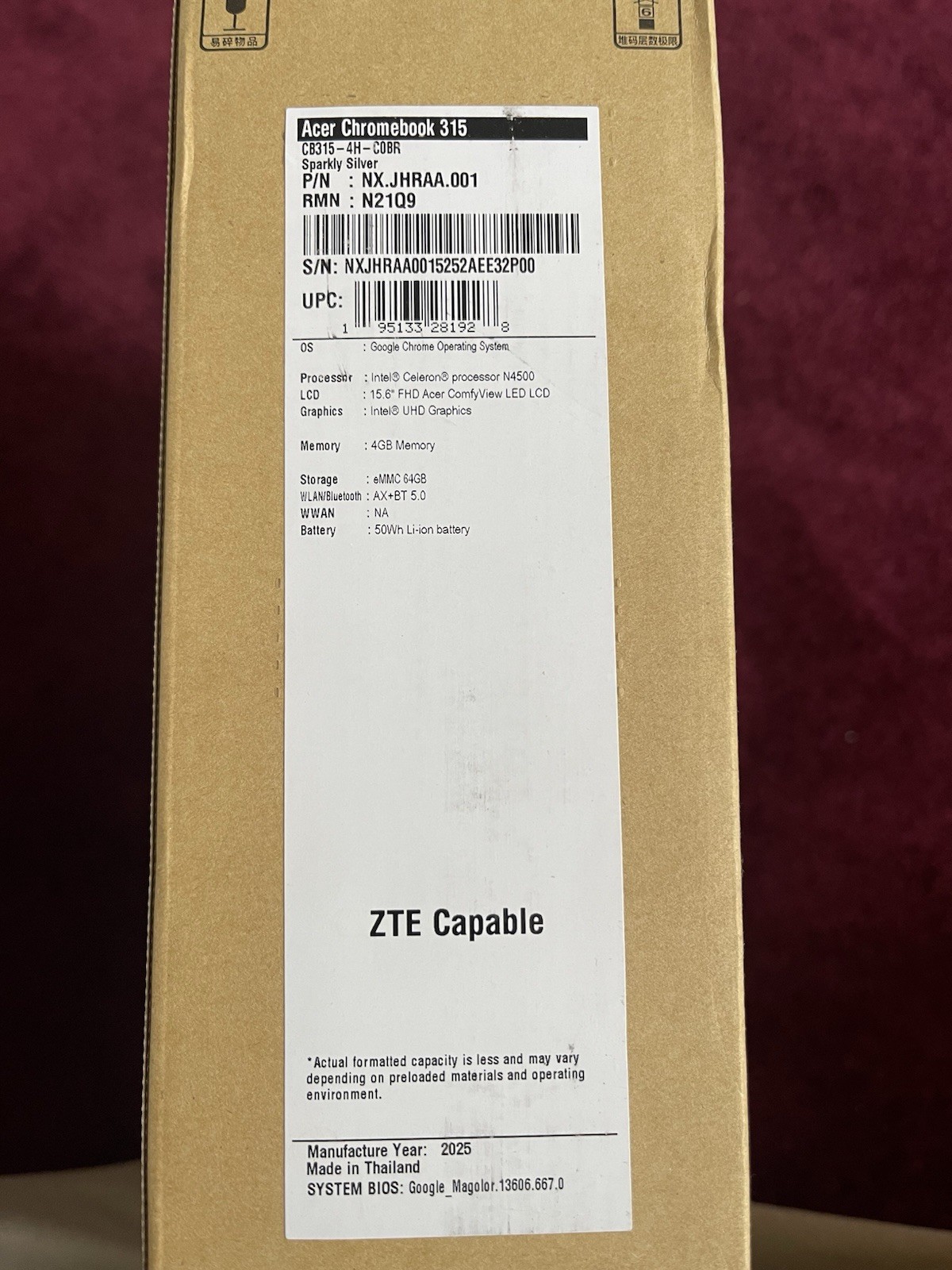 Acer Chromebook 315 CB315-4H 15.6″