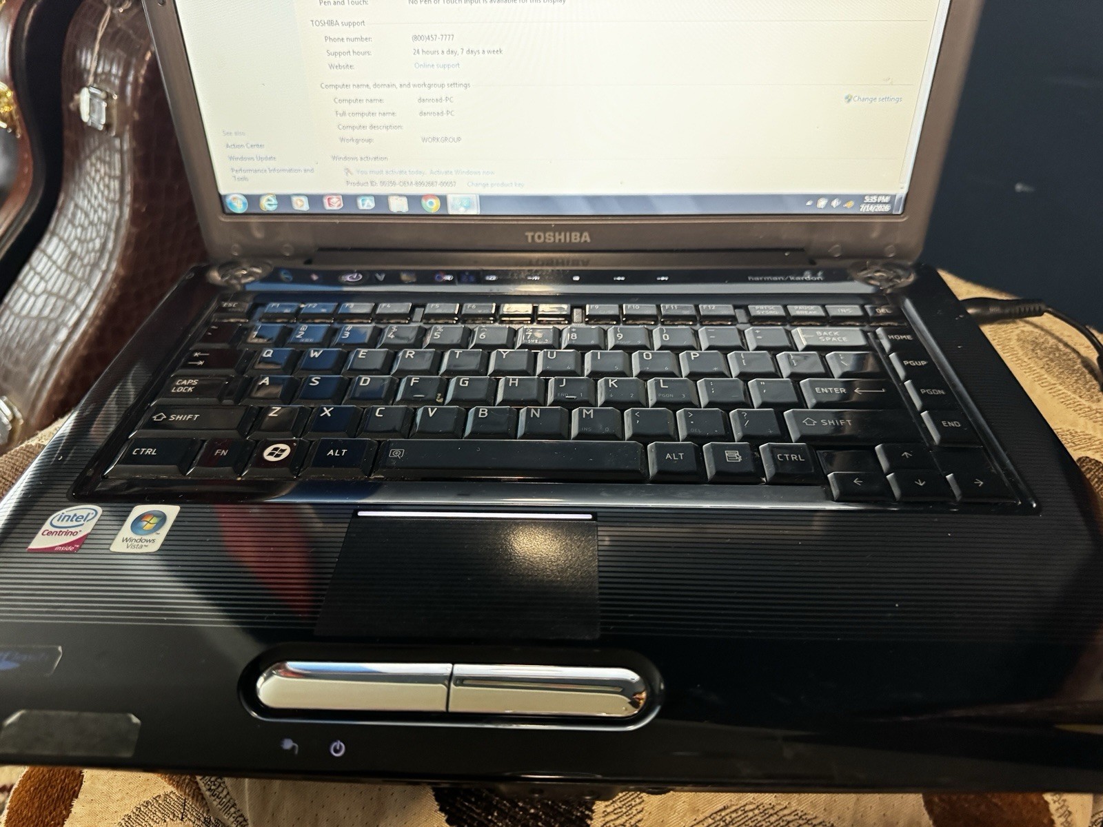 Toshiba Satellite A305-S6861 PSA-G4U-03M00P Core 2 Duo 4GB 300GB Win 7 PREM Copy