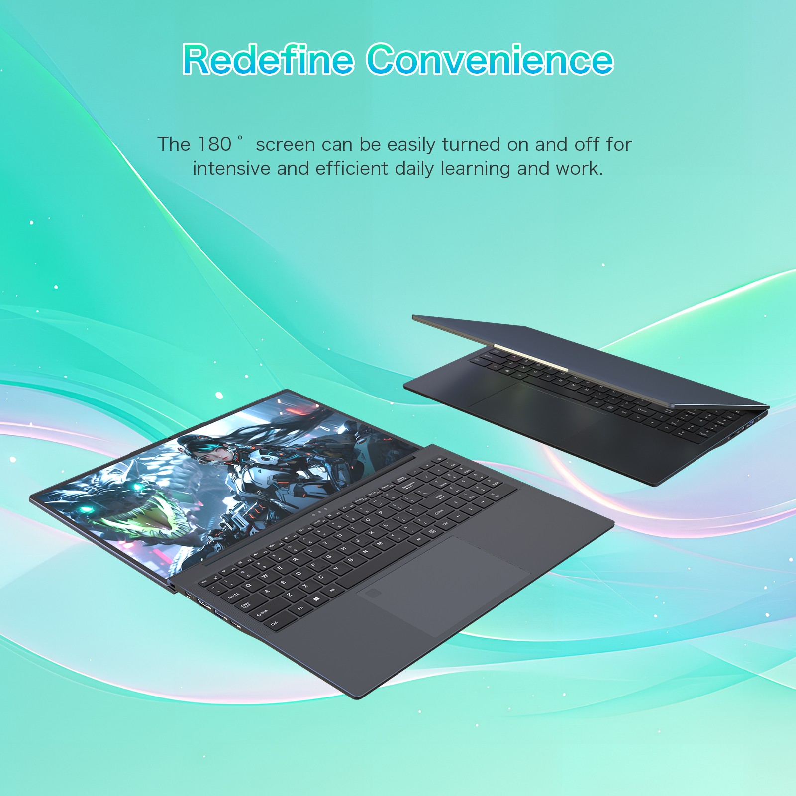7430U 16″ FHD Laptop 32GB+1TB SSD Win 11 Pro Fingerprint Unlock, Security Camera