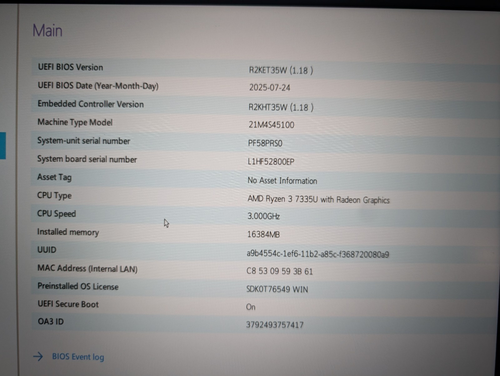 Lenovo Thinkpad E14 Gen 6 w/ Ryzen 3 7335U 16GB Ram Charger Included