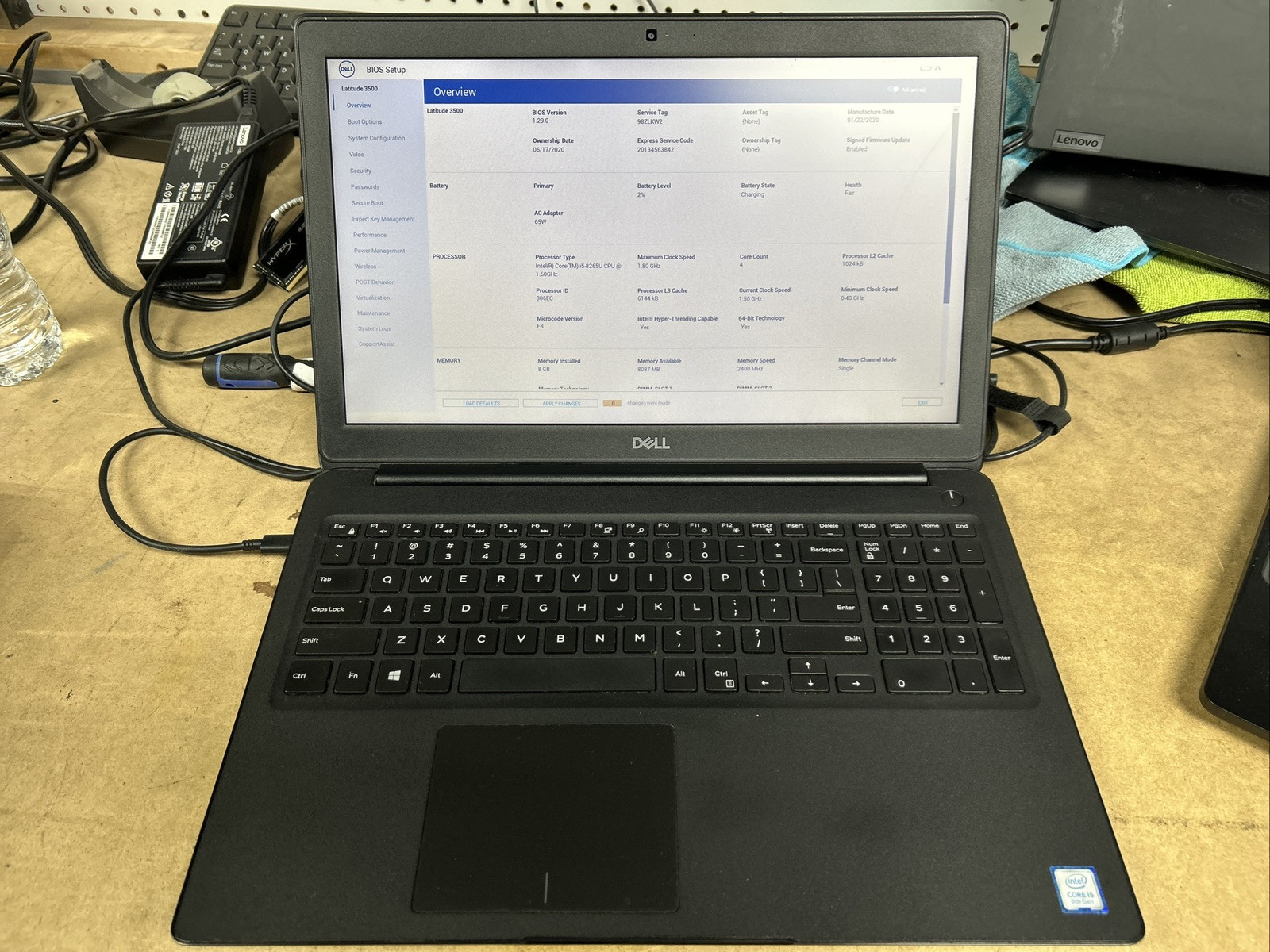 Dell Latitude 3500 15.6” FHD i5-8265u 8GB RAM NO OS/SSD
