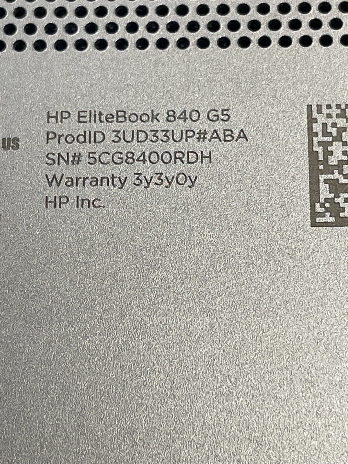 HP EliteBook 840 G5 i7-8650U@1.90GHZ 8GB RAM 128GB NVMe WIN 11 Pro