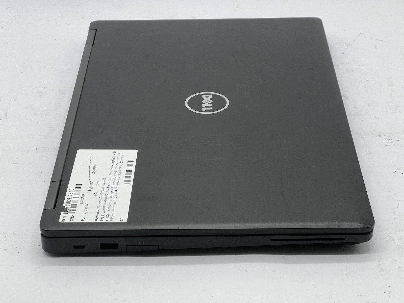 Dell Latitude 5580, i5-7440HQ CPU, @ 2.80GHz, 4GB RAM-No HDD/OS/Charger