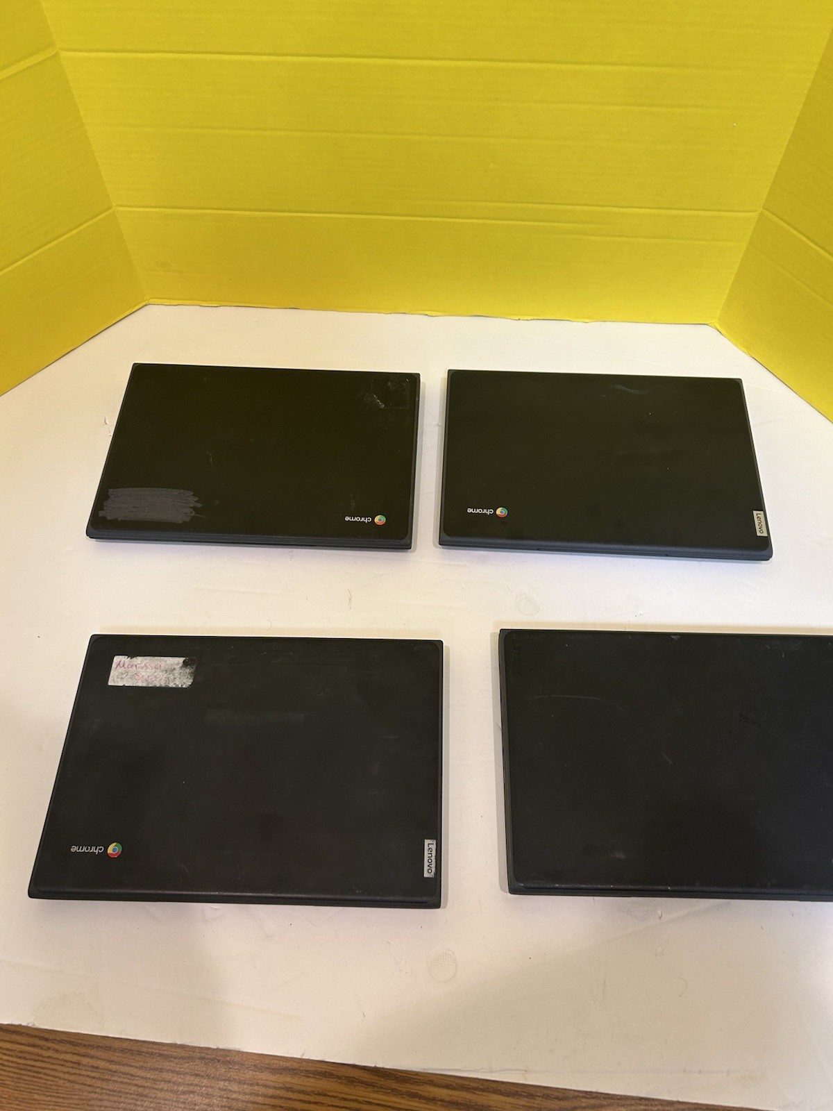 Lot of 4 Lenovo 100e Chromebook 2nd Gen MTK 4GB 32GB For Parts Rep
