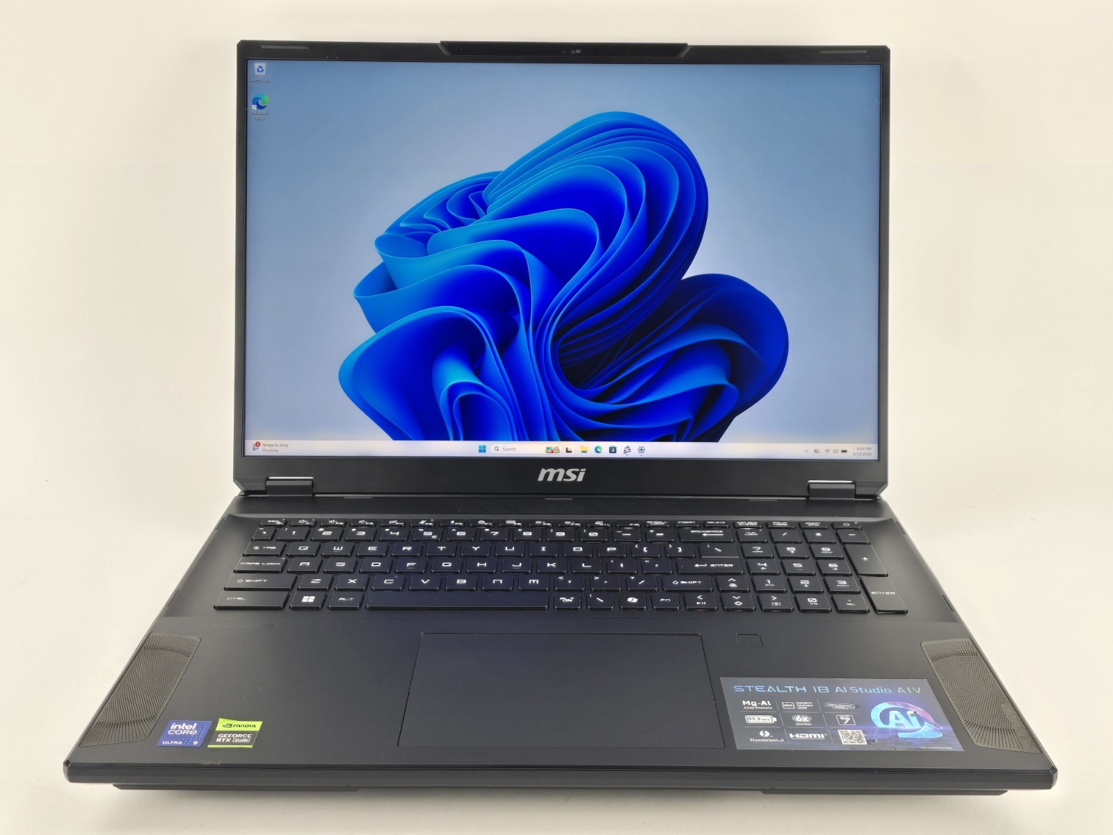 MSI Stealth 18 AI Studio 18″ UHD+ Ultra 9 185H 32GB 1TB RTX 4080 – Used – READ