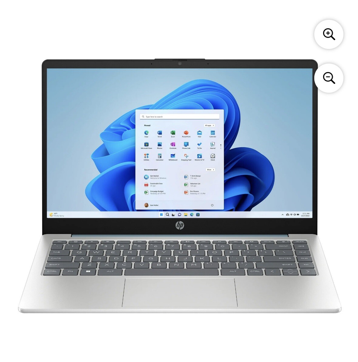 HP 14 inch Laptop Intel Core i3-N305 8GB RAM 256GB SSD Moonlight Blue